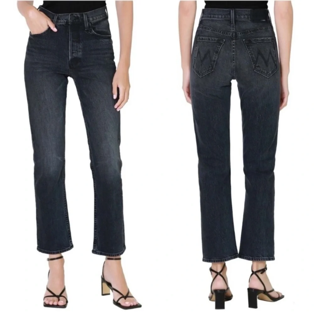 Mother Superior The Tomcat Ankle Black Grey Jeans in On The Fly 26 Straight Leg